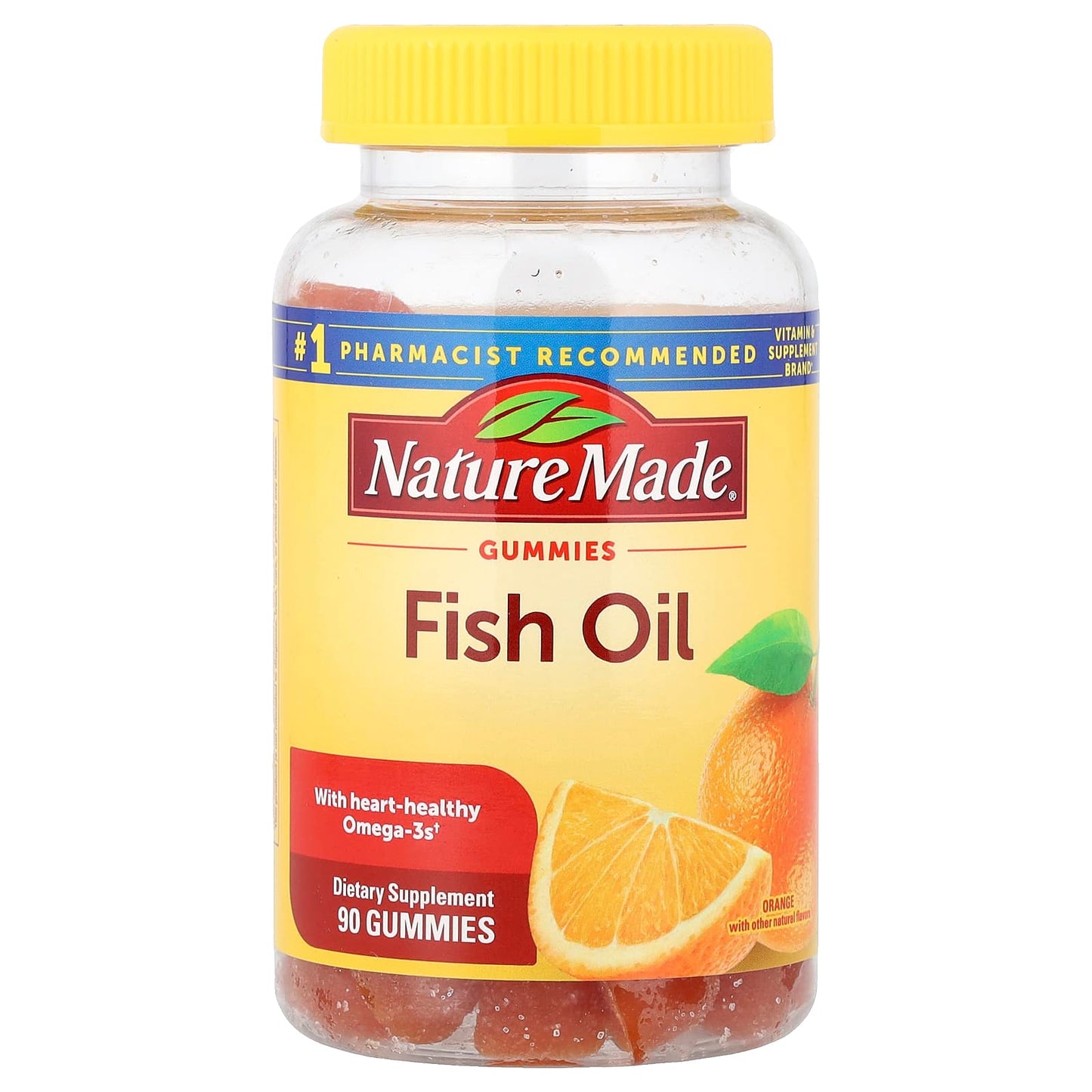 Nature Made, Fish Oil Gummies, Orange , 90 Gummies - Image 1