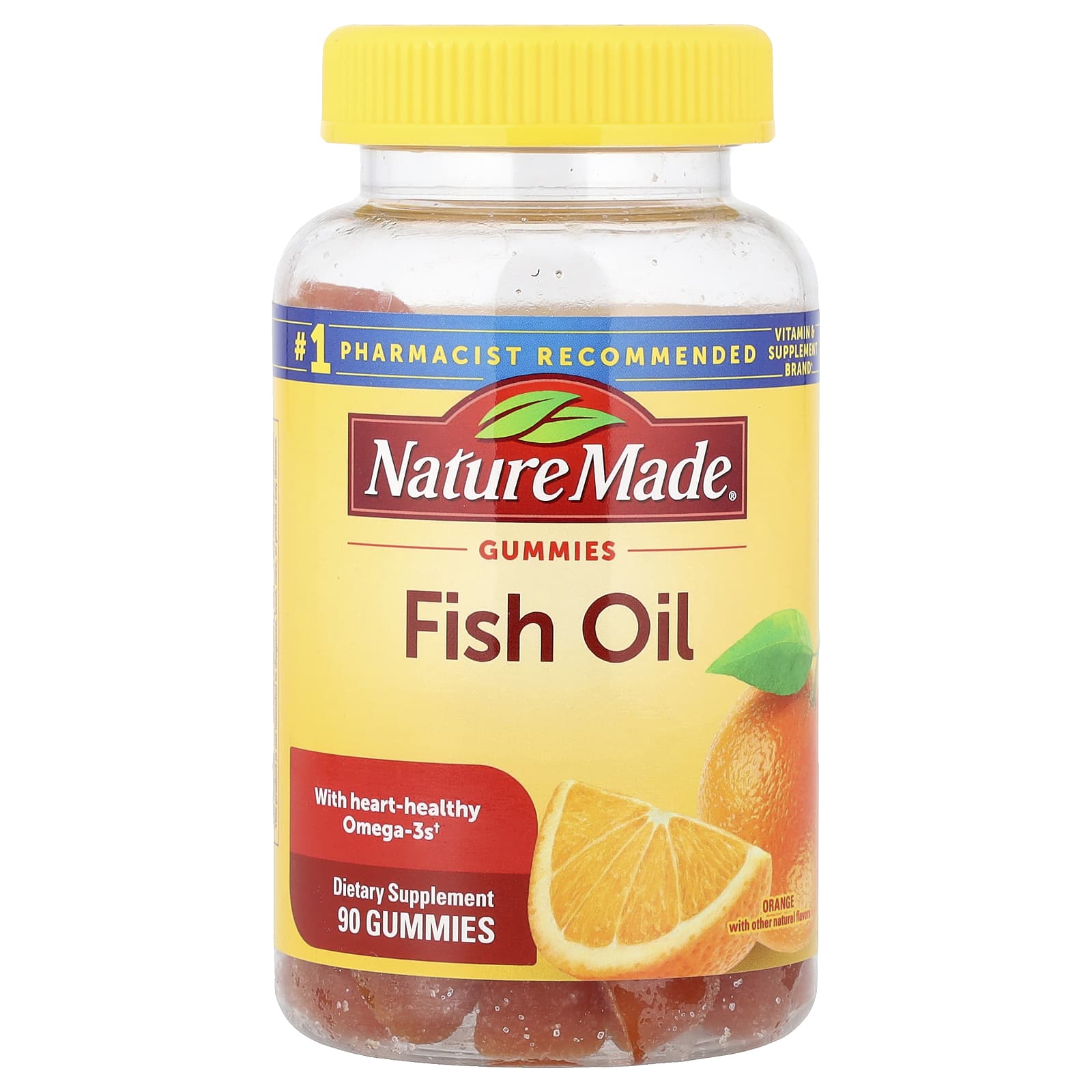 Nature Made, Fish Oil Gummies, Orange , 90 Gummies - Image 1