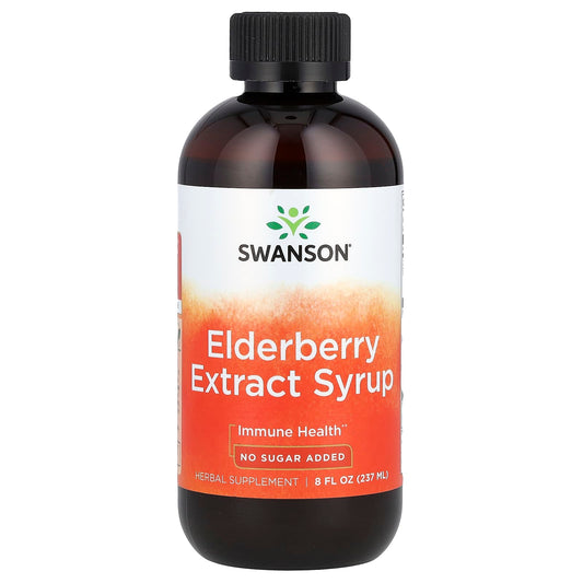 Swanson, Elderberry Extract Syrup, 8 fl oz (237 ml) - Image 1