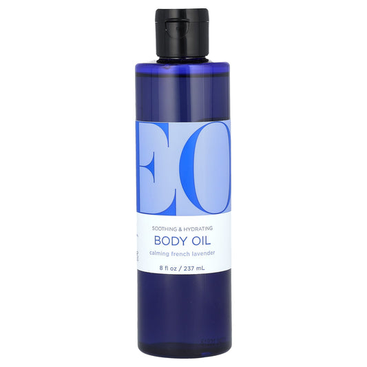 French Lavender Body Oil for Soothing Skin Care by EO Products, 8 fl oz - Image 1