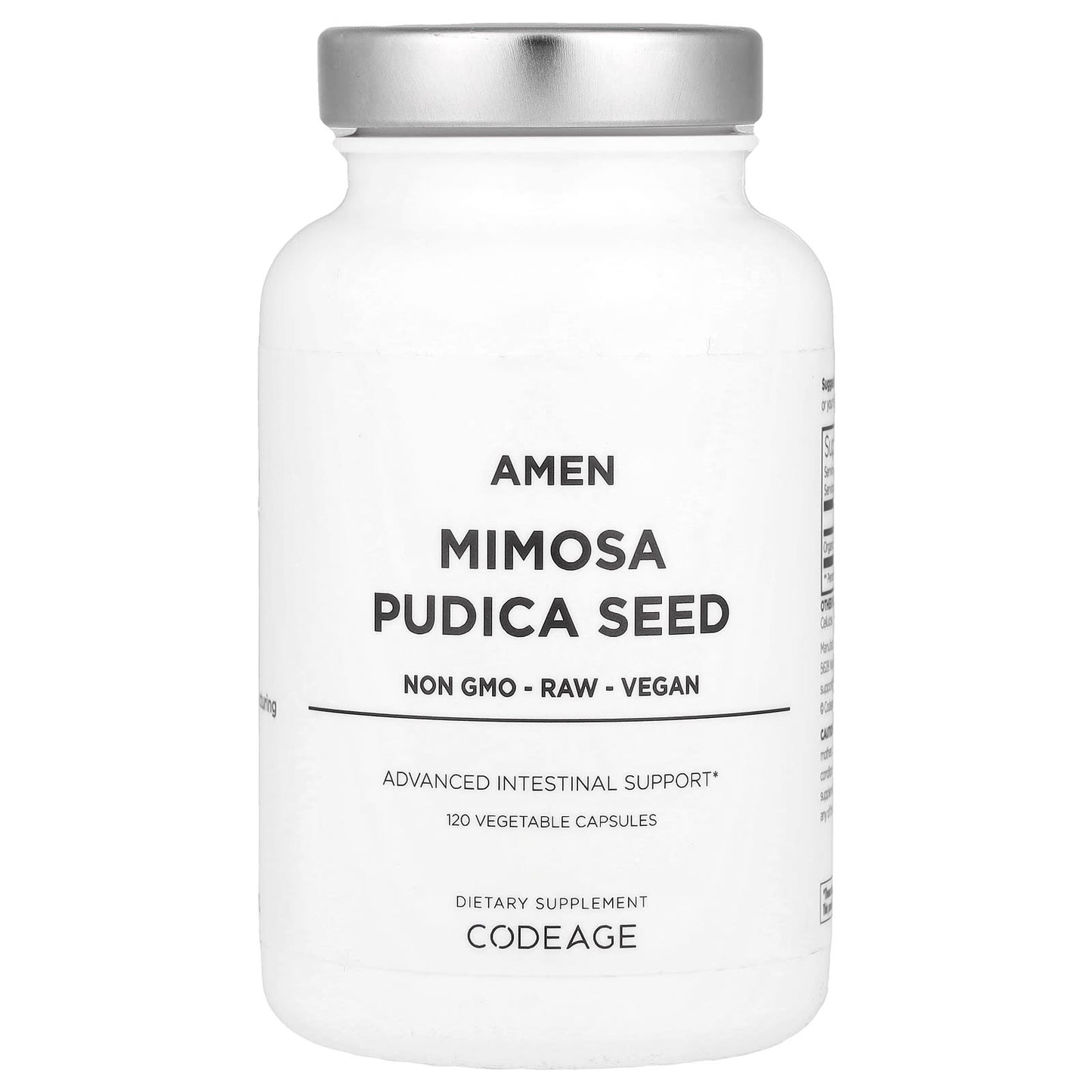 CodeAge Mimosa Pudica Seed Supplement, 450mg, 120 Capsules - Image 1