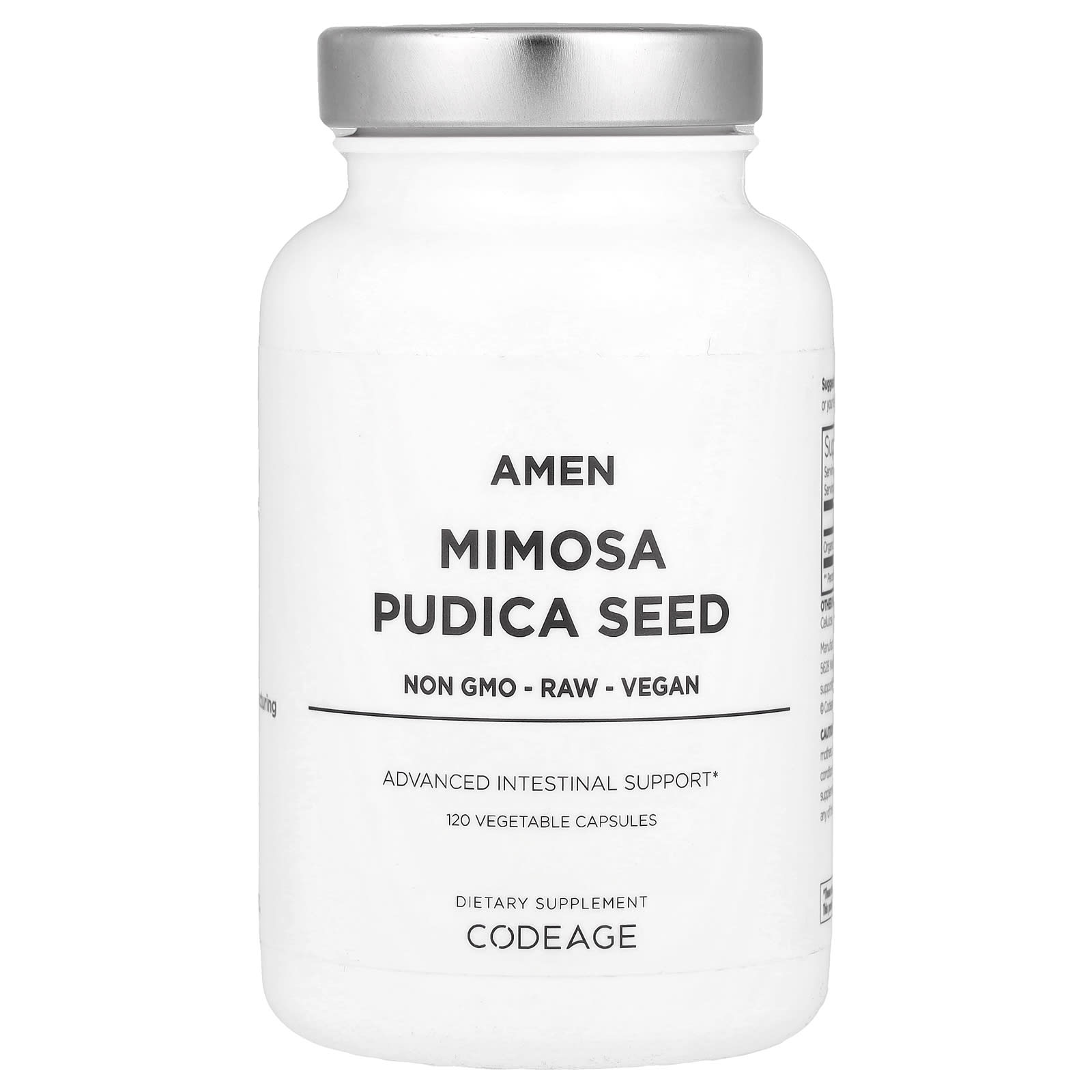 CodeAge Mimosa Pudica Seed Supplement, 450mg, 120 Capsules - Image 1
