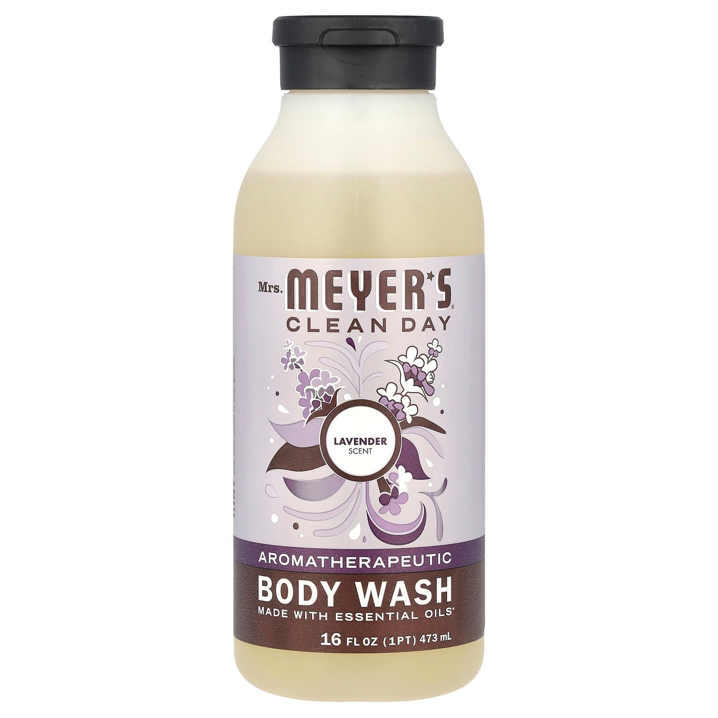 Mrs. Meyers Clean Day, Body Wash, Lavender, 16 fl oz (473 ml) - Image 1