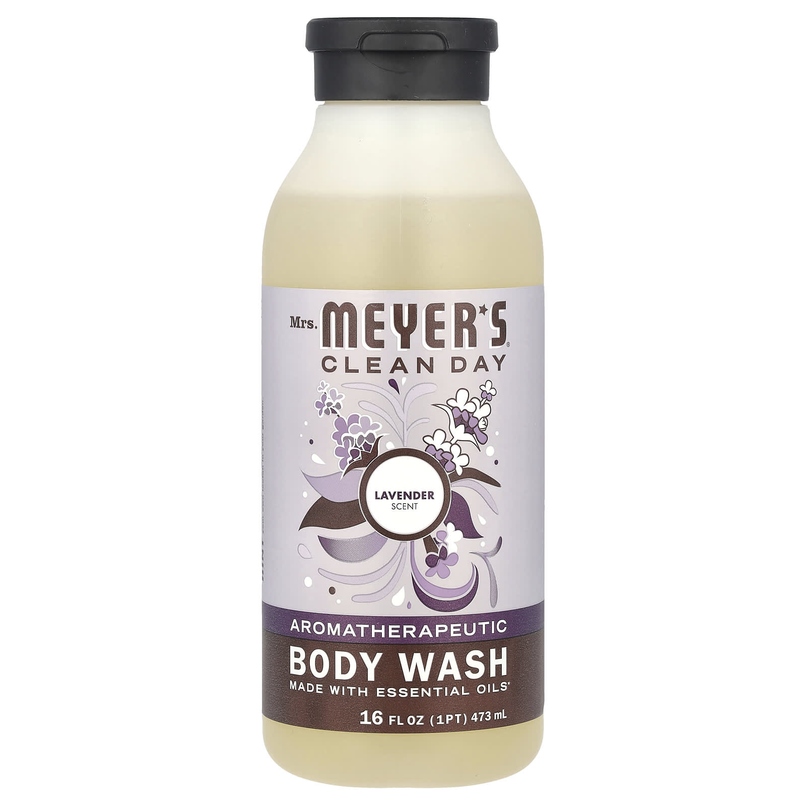 Mrs. Meyers Clean Day, Body Wash, Lavender, 16 fl oz (473 ml) - Image 1