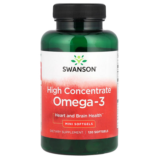 Swanson, Omega-3, High Concentrate , 120 Mini Softgels - Image 1