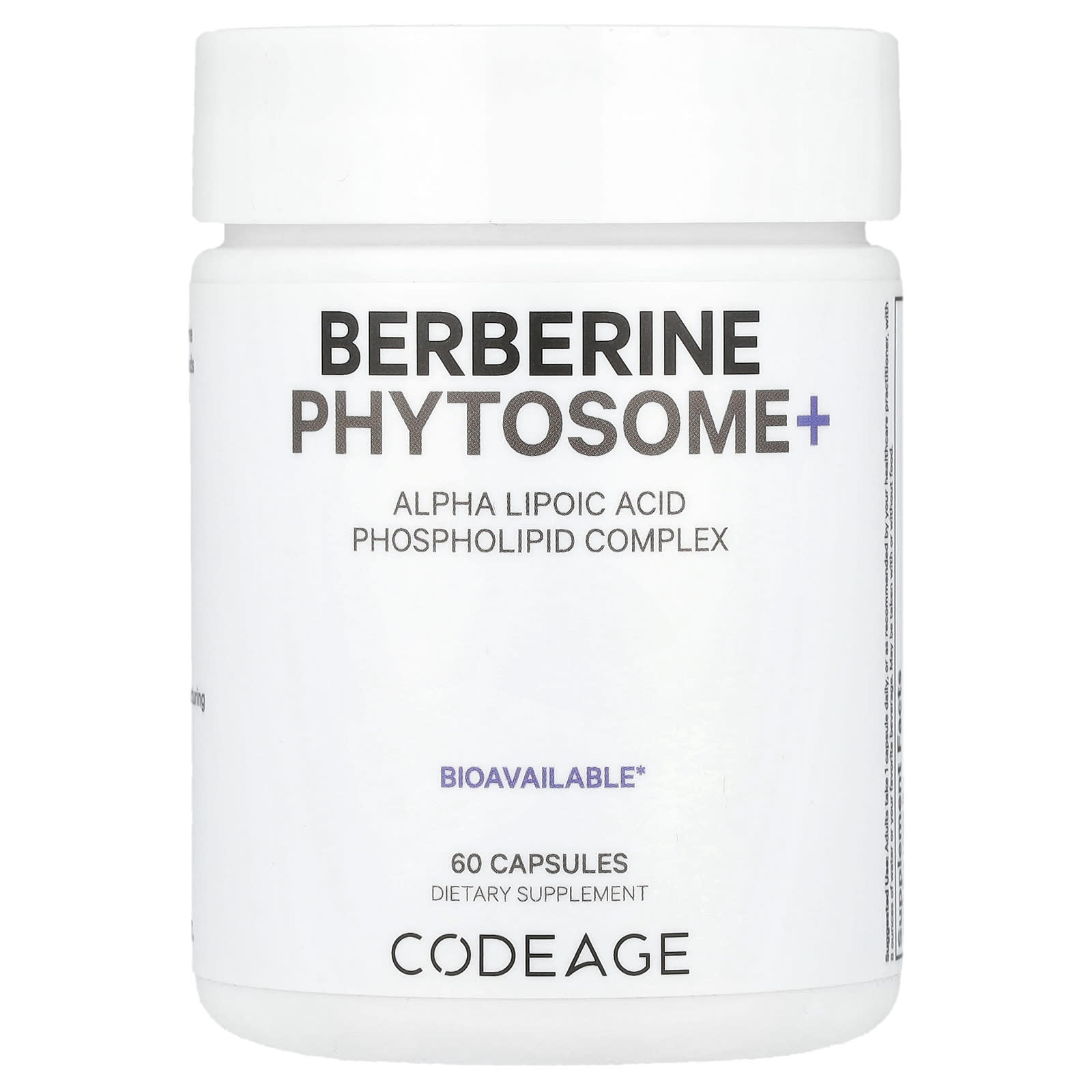 Boost Metabolism & Energy with Codeage Berberine Phytosome+ 60 Capsules - Image 1