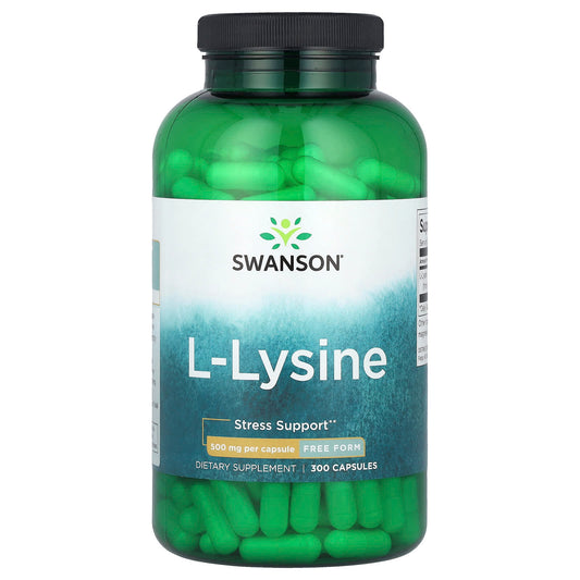 Swanson, L-Lysine, 500 mg, 300 Capsules - Image 1