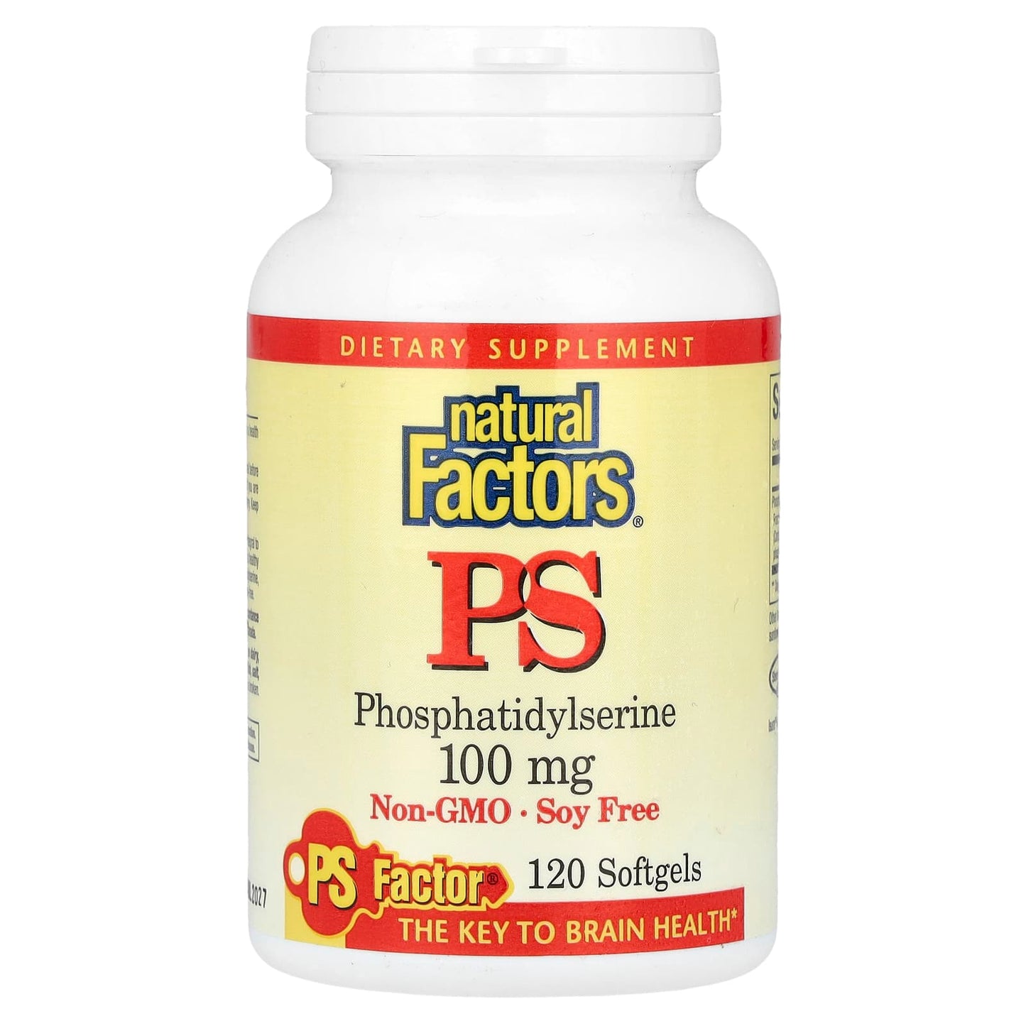 Natural Factors, PS, 100 mg, 120 Softgels - Image 1