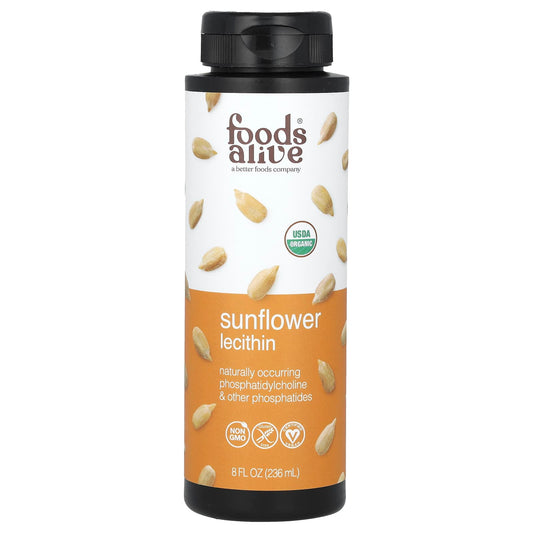 USDA Organic Sunflower Lecithin Liquid for Cooking & Health - Image 1