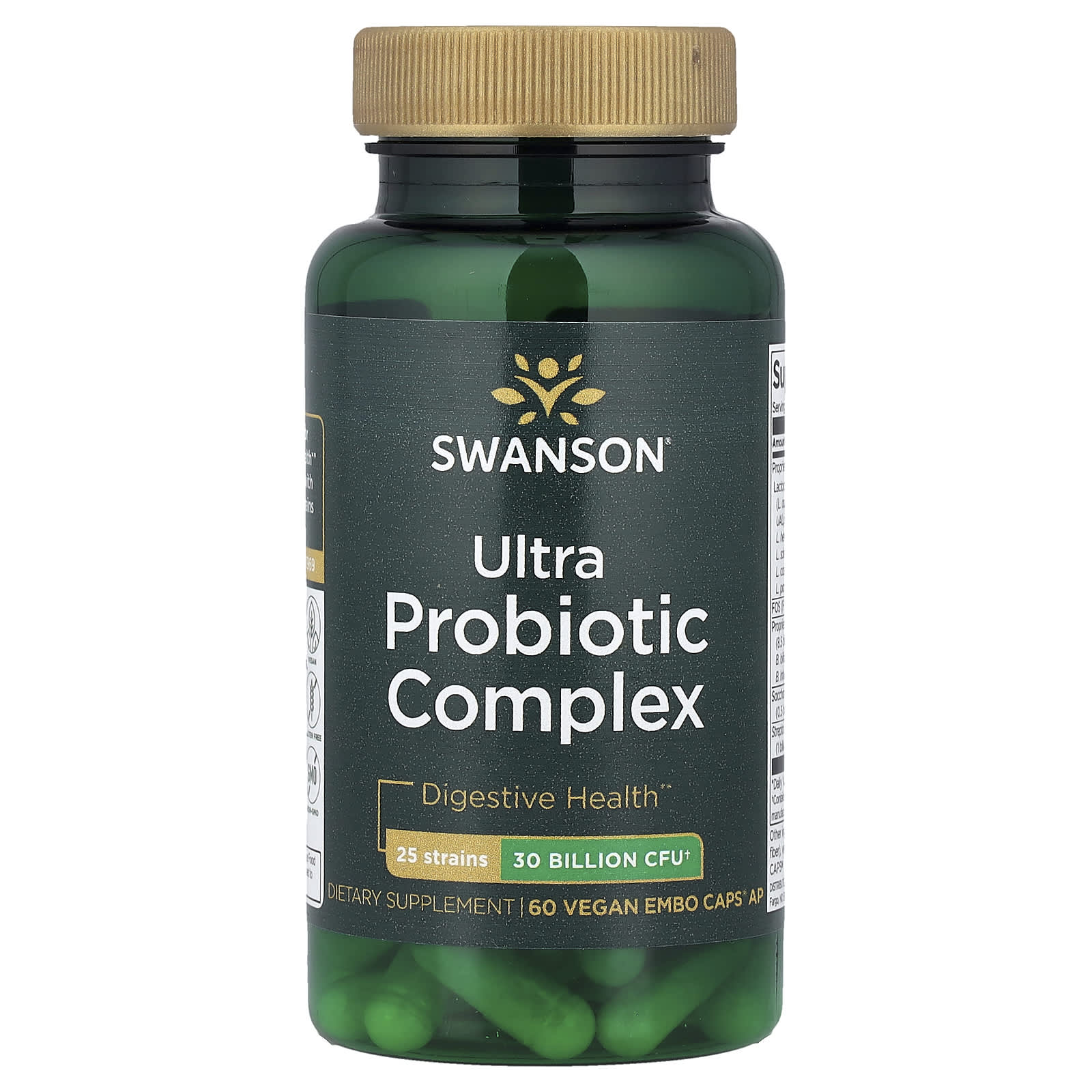 Swanson, Ultra Probiotic Complex, 60 Vegan Embo Caps® AP - Image 1