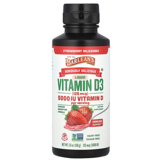Boost Your Immune System with Delicious Strawberry Vitamin D3 by Barleans - Image 1