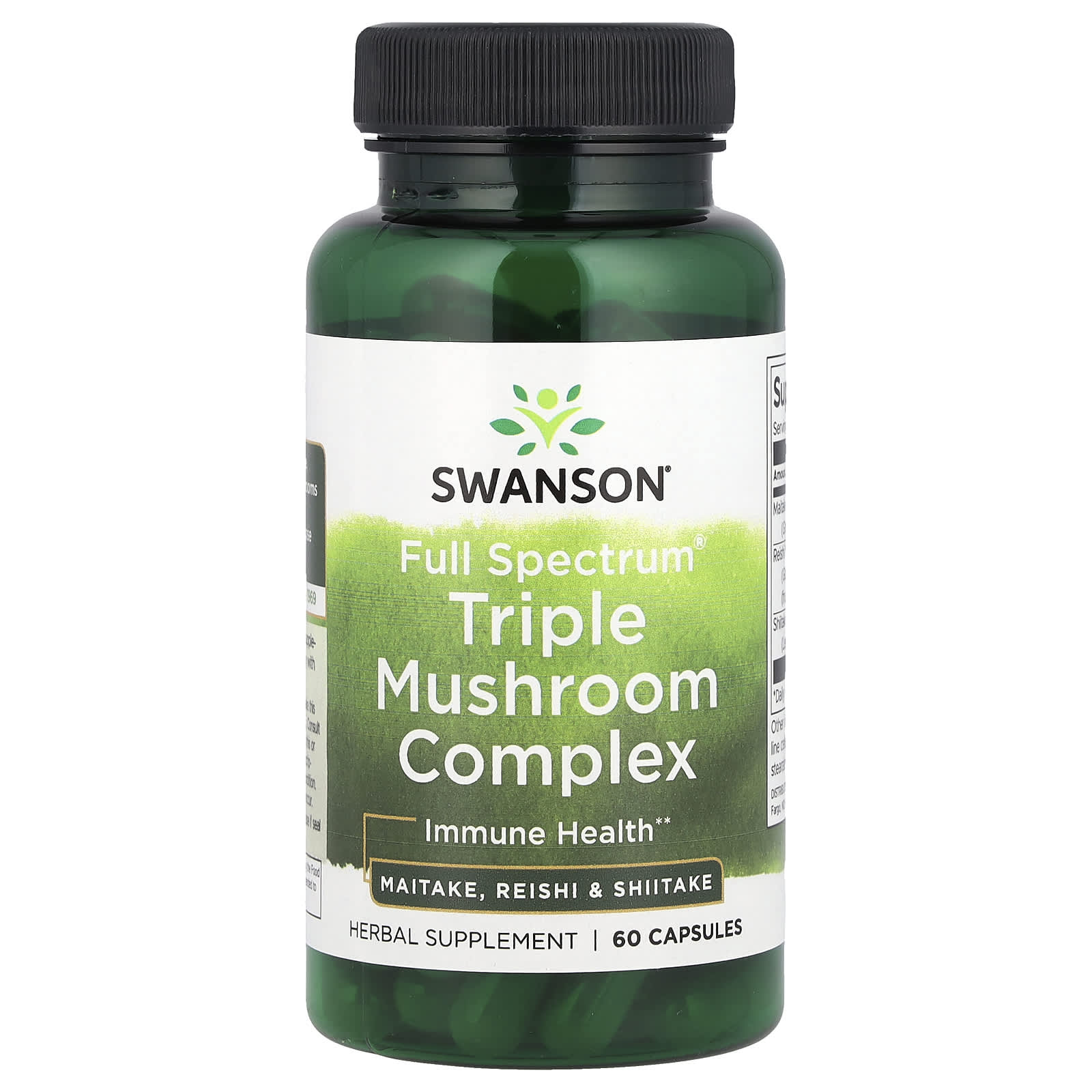Swanson, Full Spectrum® Triple Mushroom Complex, 60 Capsules - Image 1