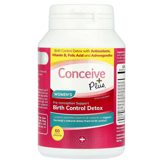 Conceive Plus Birth Control Detox Supplement for Women, 60 Capsules - Image 1