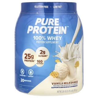 Pure Protein 100% Whey Protein Powder for Lean Muscle & Strength