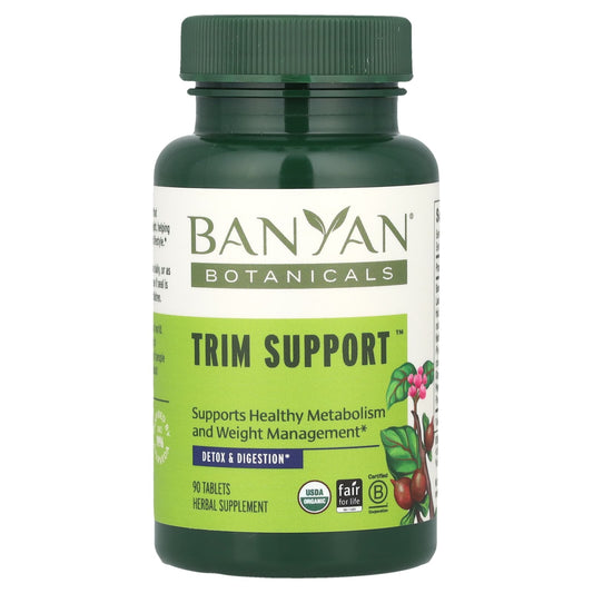 Banyan Botanicals Trim Support USDA Organic Weight Management Tablets - Image 1