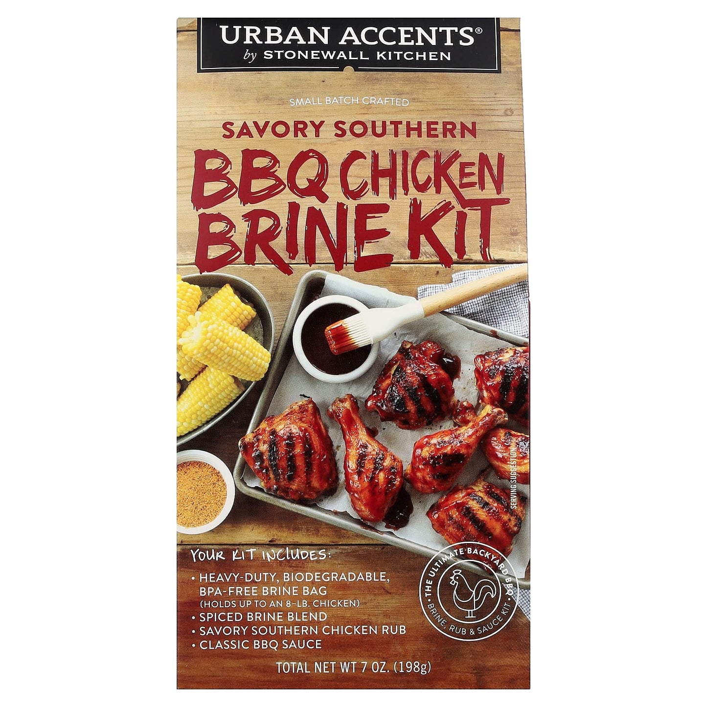 Urban Accents, Savory Southern BBQ Chicken Brine Kit, 7 oz (198 g ) - Image 1