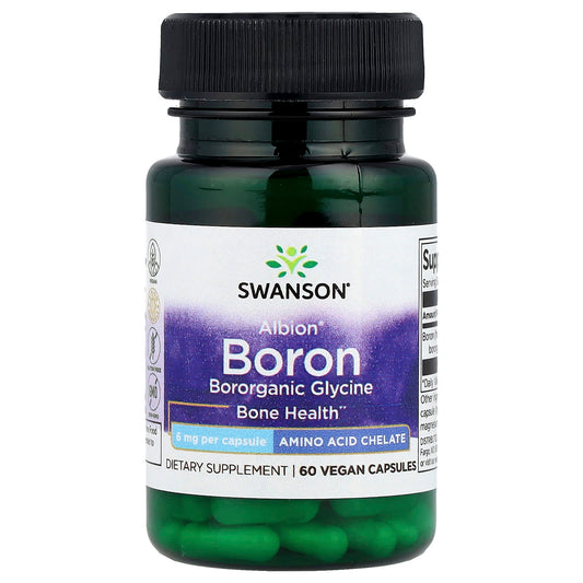 Swanson, Albion® Boron, 6 mg, 60 Vegan Capsules - Image 1