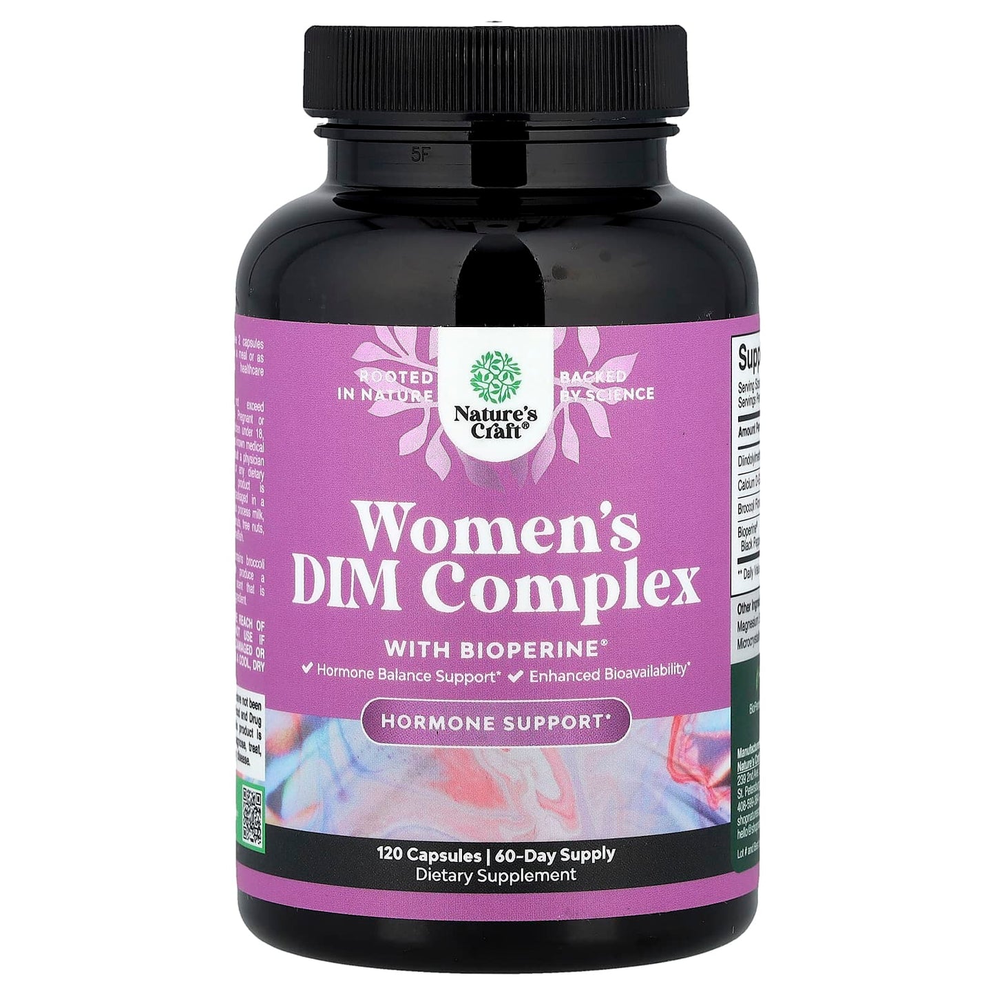 Nature's Craft, Women's DIM Complex with BioPerine®, 120 Capsules - Image 1