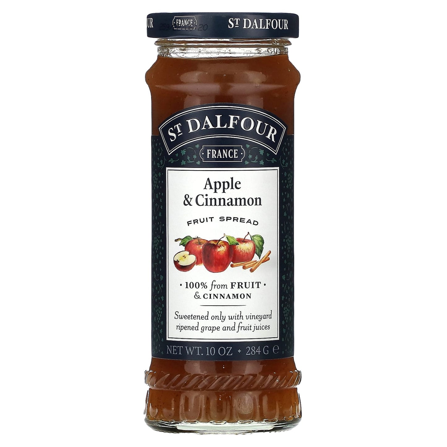 St. Dalfour, Apple & Cinnamon Fruit Spread, 10 oz (284 g) - Image 1