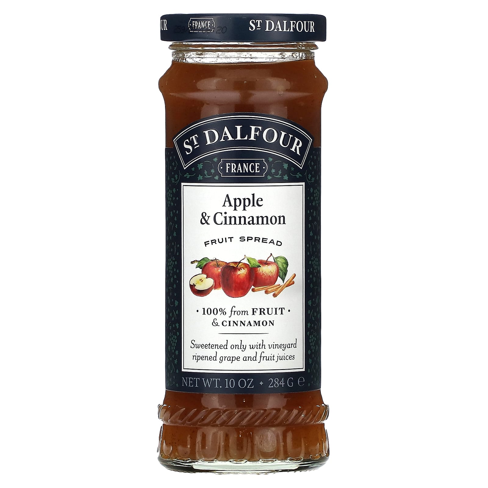 St. Dalfour, Apple & Cinnamon Fruit Spread, 10 oz (284 g) - Image 1