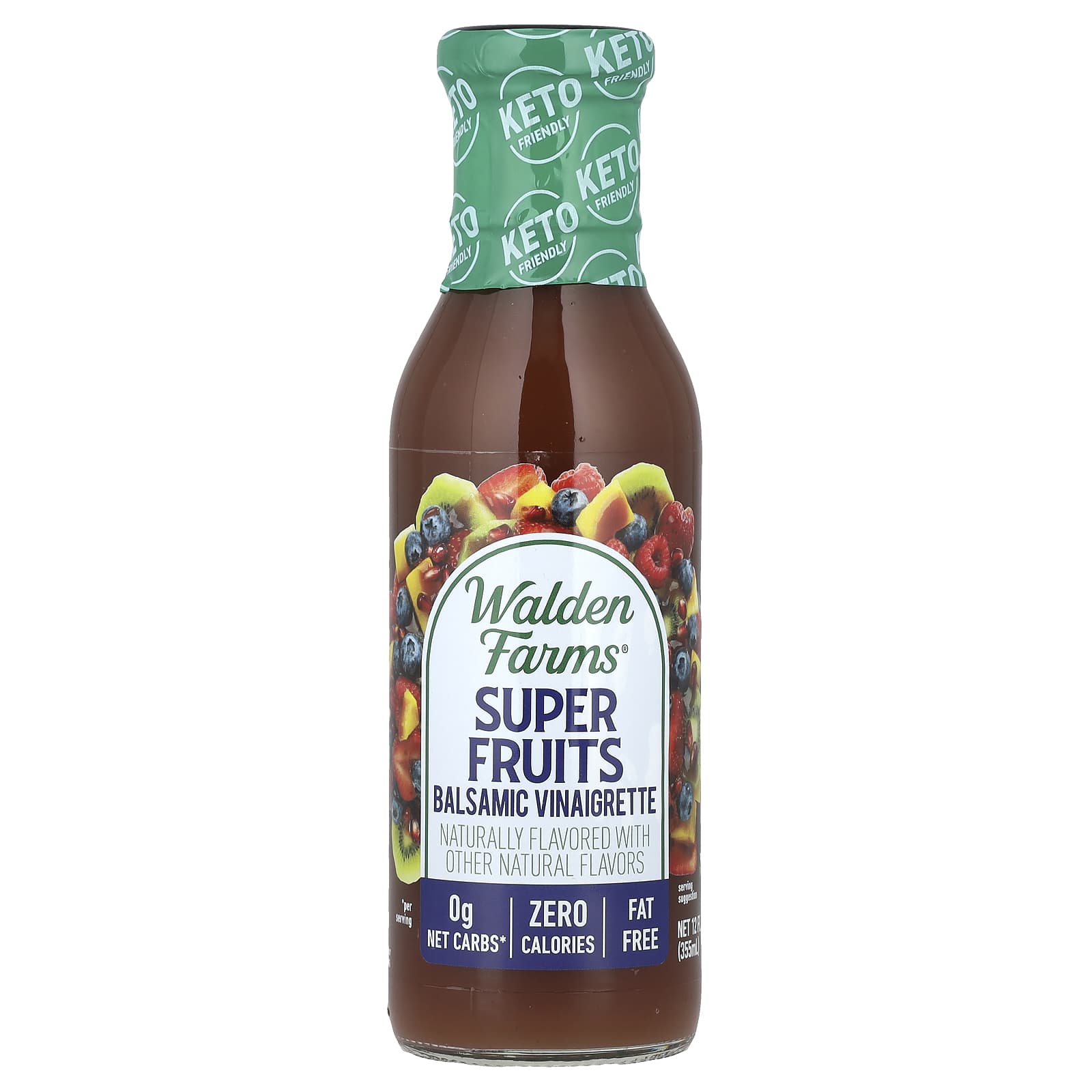 Walden Farms, Balsamic Vinaigrette, Super Fruits , 12 fl oz (355 ml) - Image 1