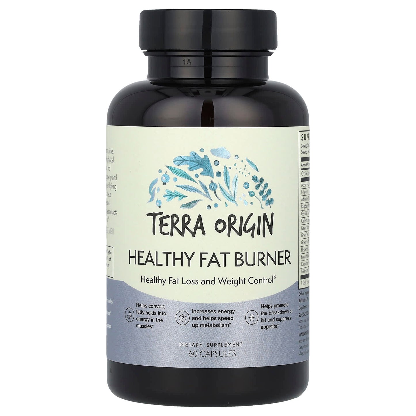 Terra Origin, Healthy Fat Burner, 60 Capsules - Image 1