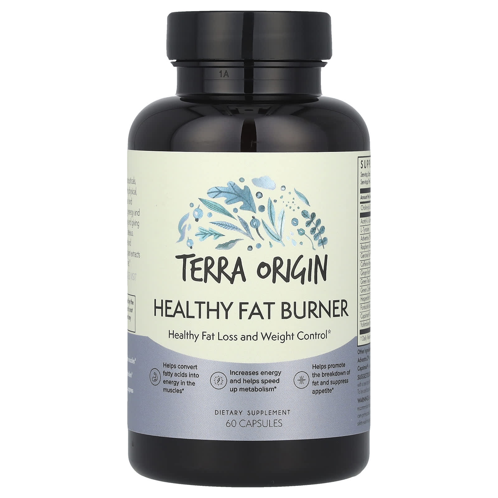Terra Origin, Healthy Fat Burner, 60 Capsules - Image 1