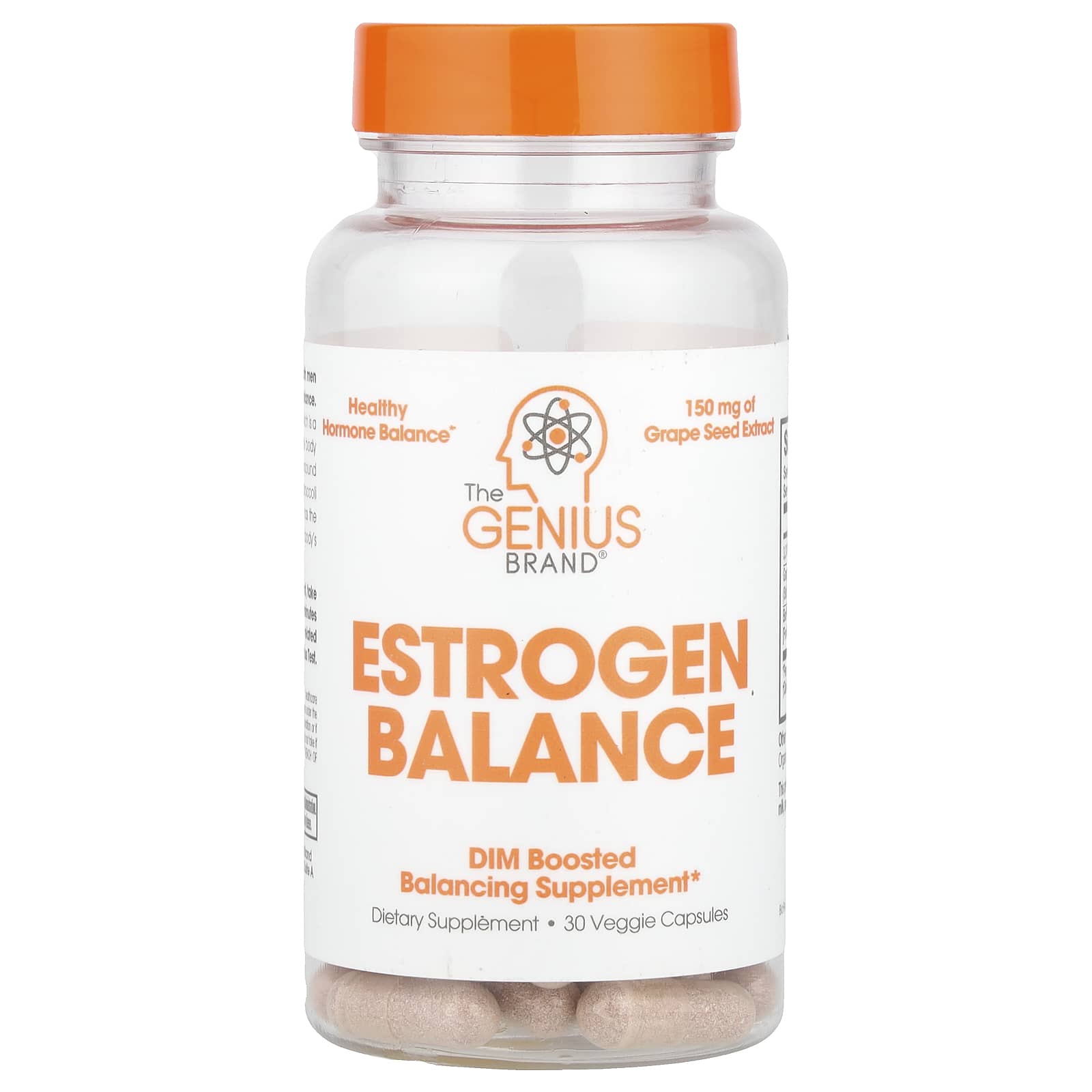 The Genius Brand, Estrogen Balance, 30 Veggie Capsules - Image 1
