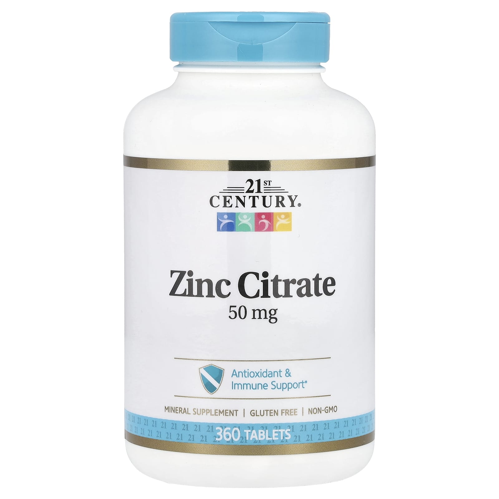 Zinc Citrate Supplement for Immune Support - 50mg - 360 Tablets - Image 1
