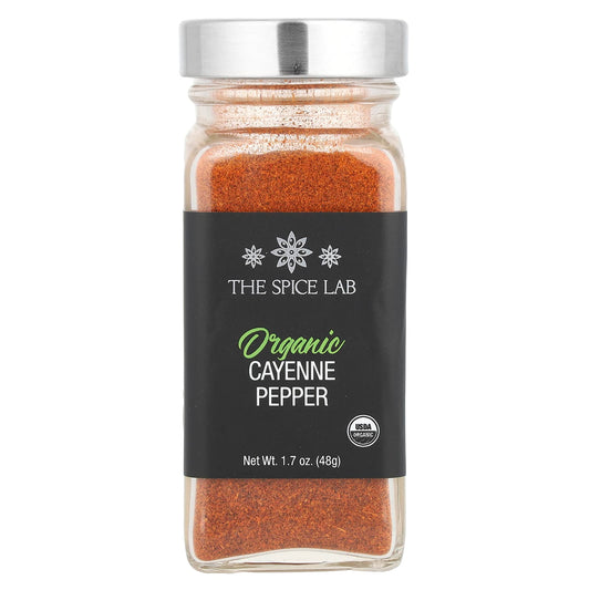 The Spice Lab, Organic Cayenne Pepper, 1.7 oz (48 g) - Image 1
