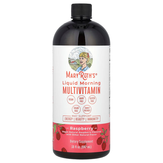 MaryRuth's, Liquid Morning Multivitamin, Raspberry, 30 fl oz (887 ml) - Image 1