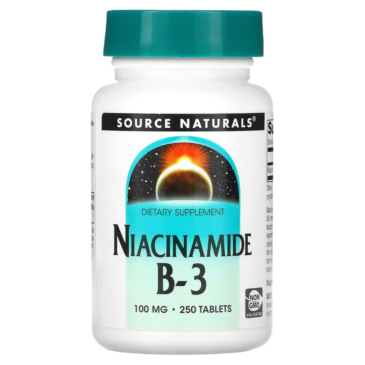 Source Naturals, Niacinamide B-3, 100 mg, 250 Tablets - Image 1
