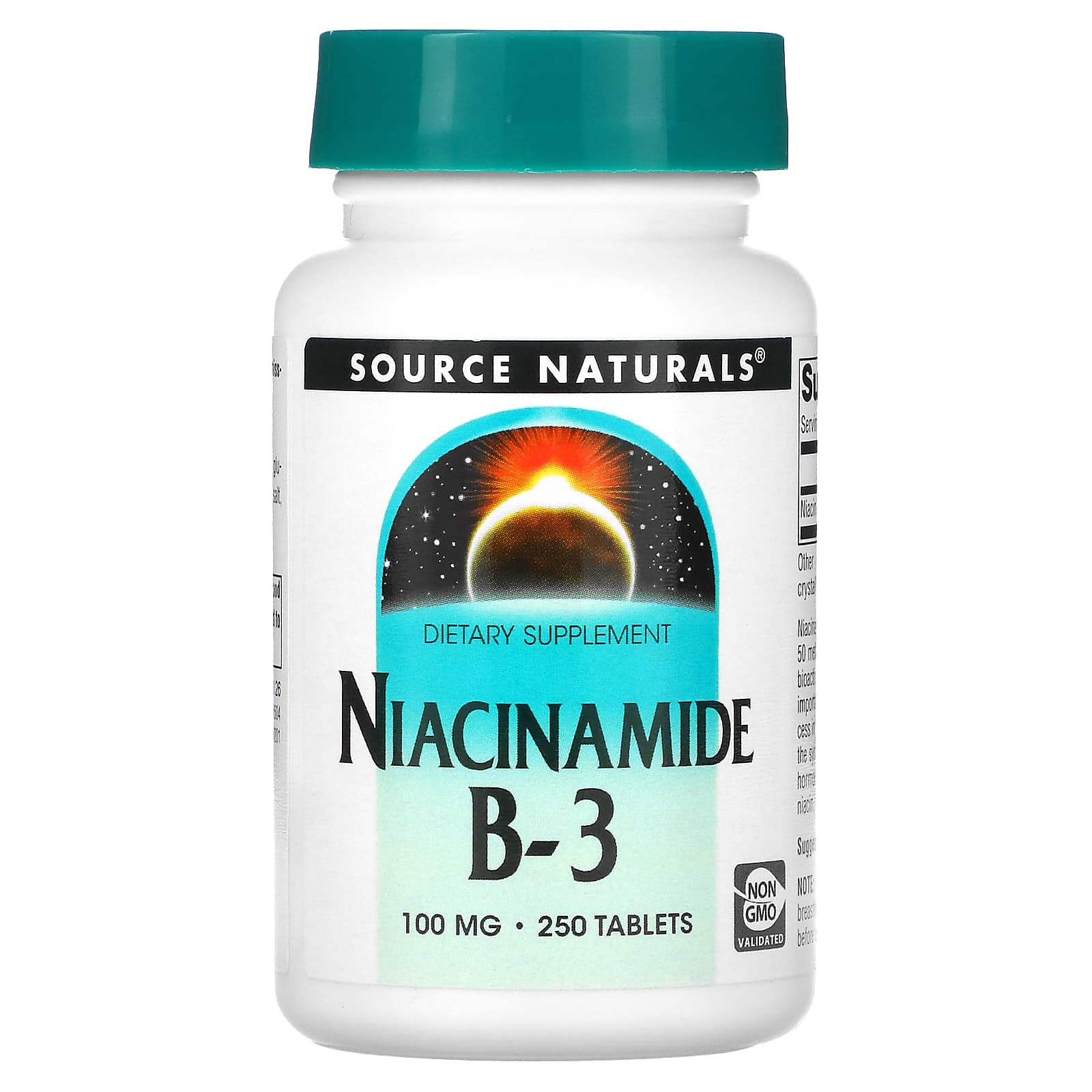 Source Naturals, Niacinamide B-3, 100 mg, 250 Tablets - Image 1