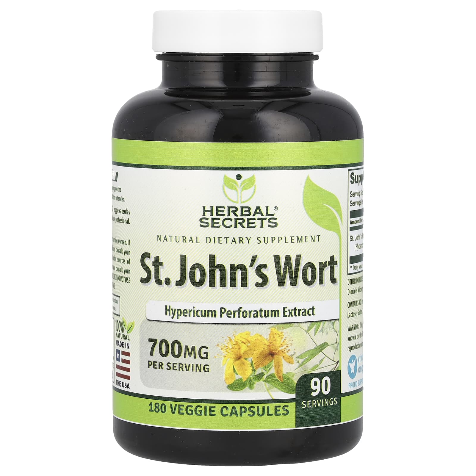 St. John's Wort Supplement - Natural Mood Support with Hypericum Perforatum - Image 1