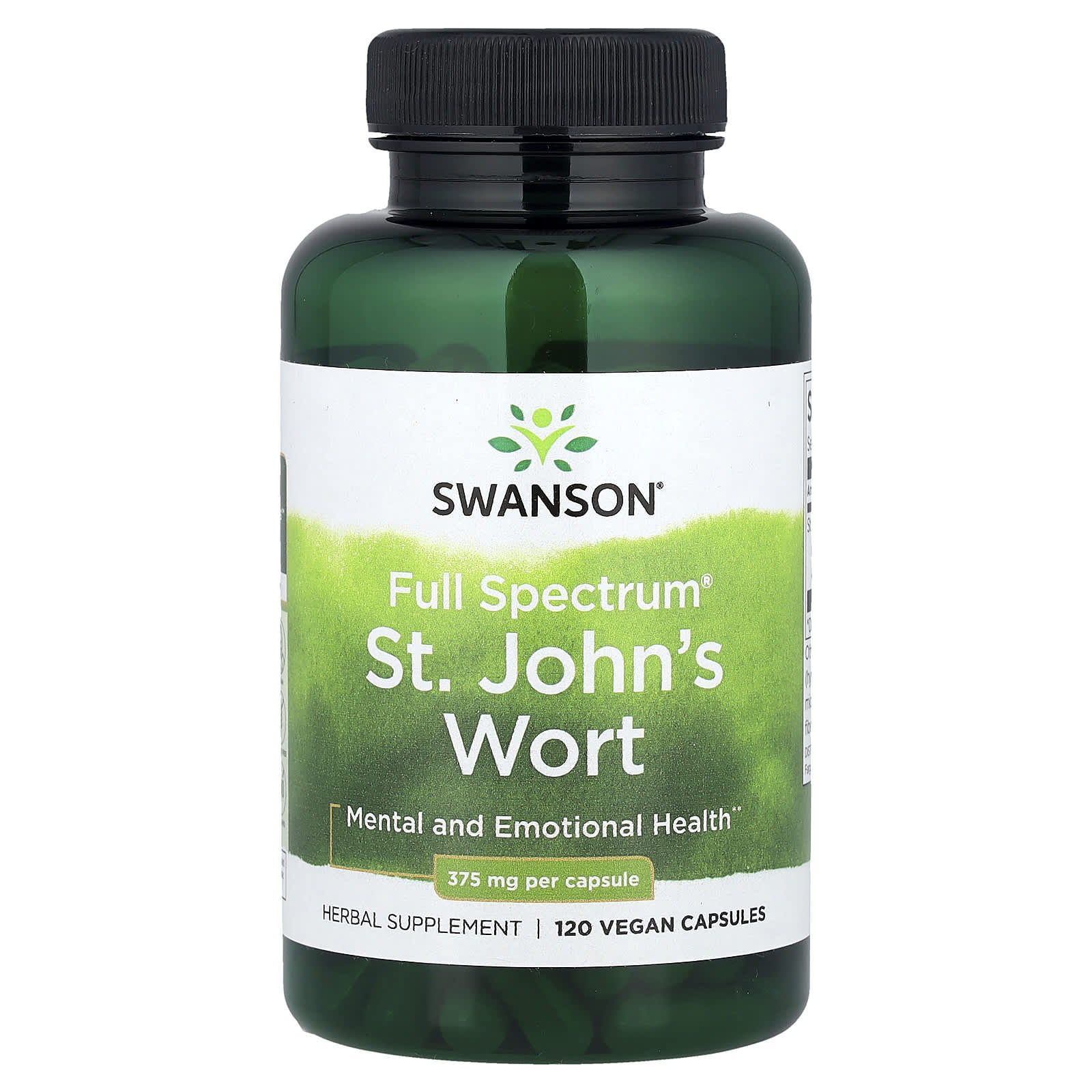 Swanson, Full Spectrum® St. John's Wort, 375 mg, 120 Vegan Capsules - Image 1