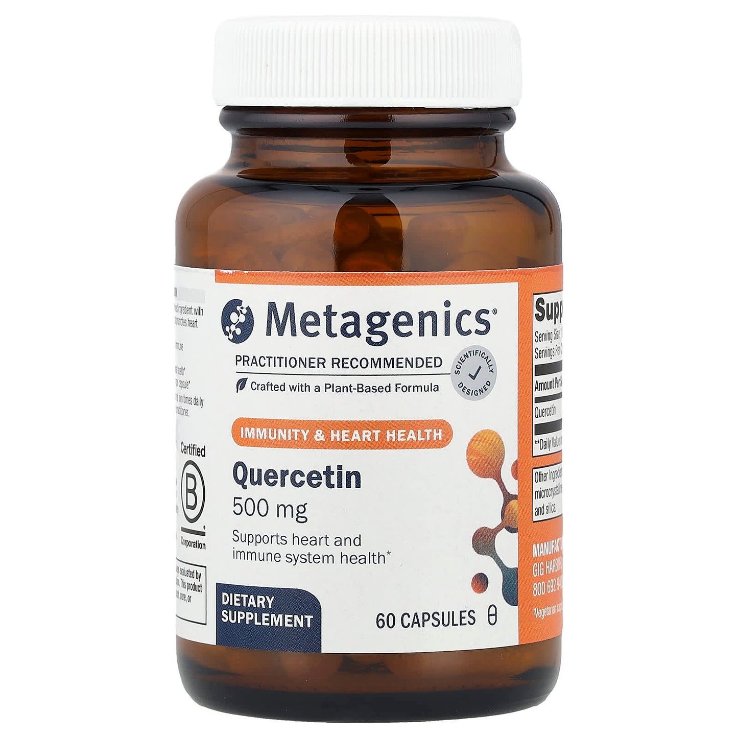 Metagenics, Quercetin, 500 mg , 60 Capsules - Image 1
