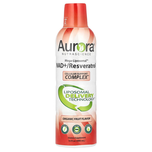 Boost Energy with Aurora Nutrascience Mega-Liposomal NAD+ & Resveratrol - Image 1
