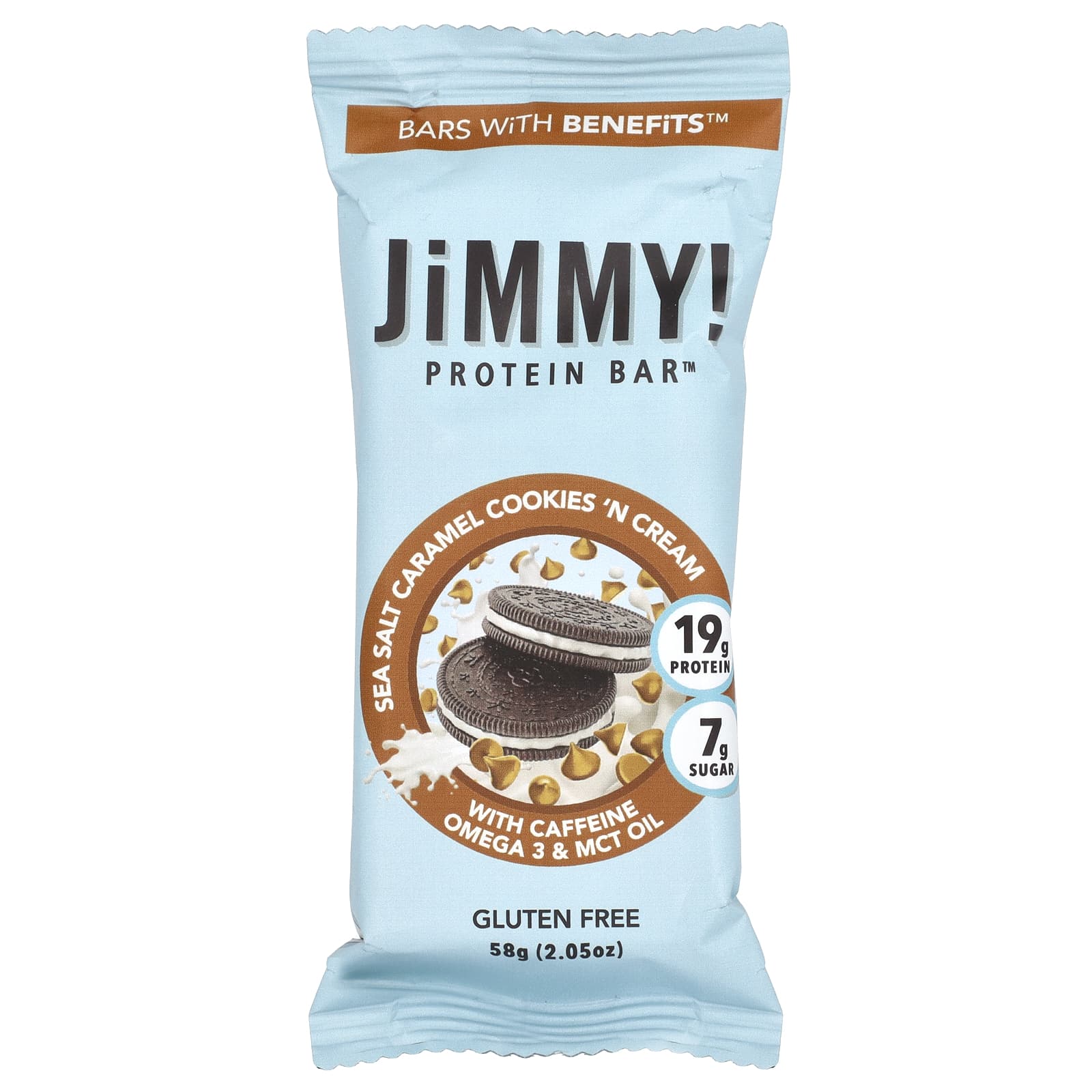 Sea Salt Caramel Protein Bars by JiMMY! - 12 Count, 58g Each - Image 2