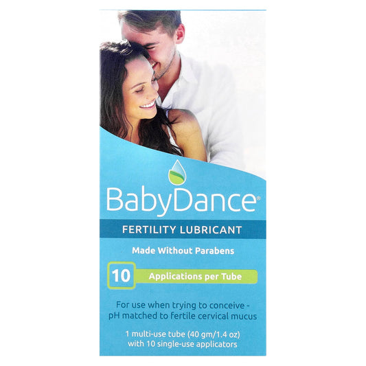 Fairhaven Health Baby Dance Fertility Lubricant, 1 Multi-Use Tube with 10 Single-Use Applicators - Image 1