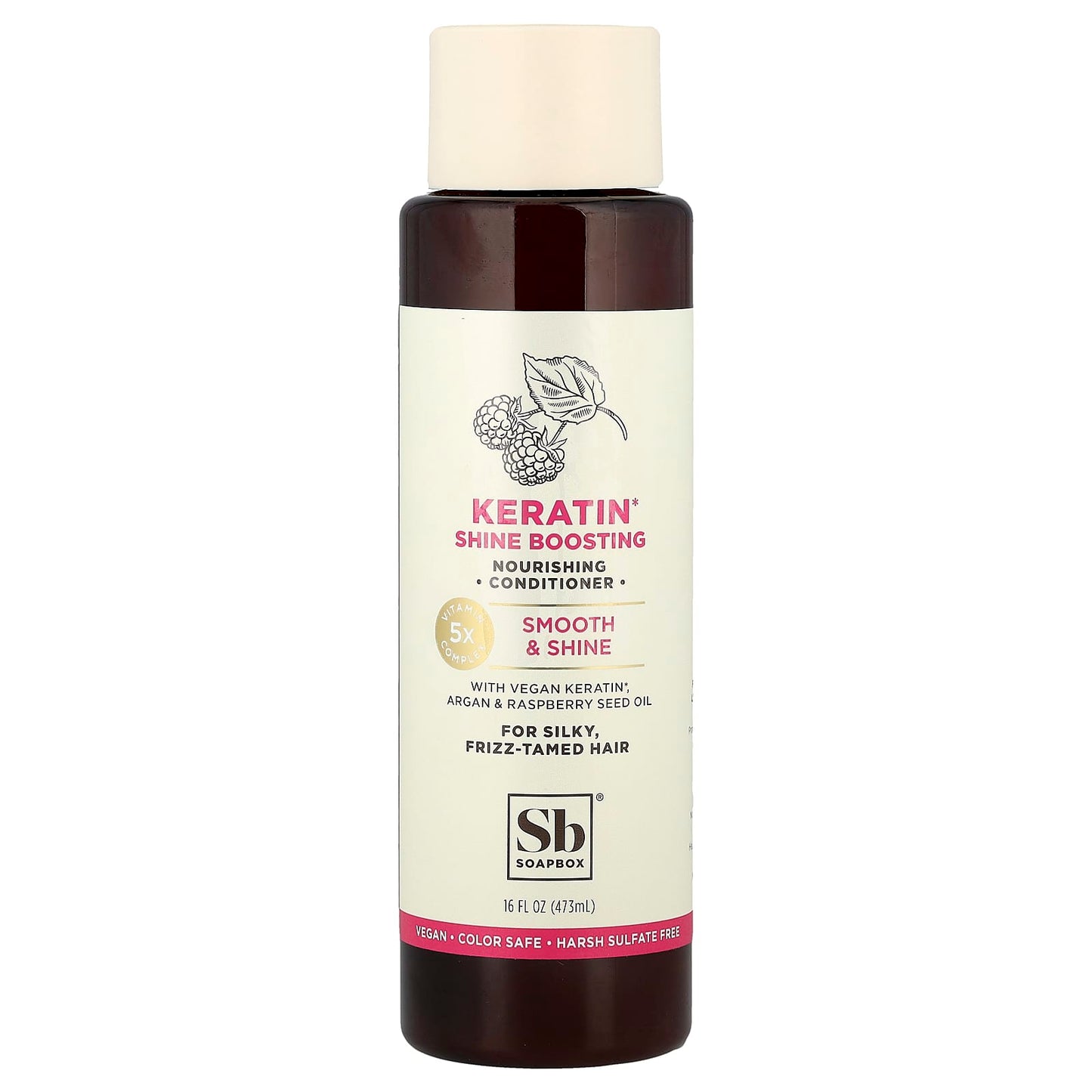 Soapbox, Nourishing Conditioner, Keratin Shine Boosting, For Silky, Frizz-Tamed Hair, 16 fl oz (473 ml) - Image 1