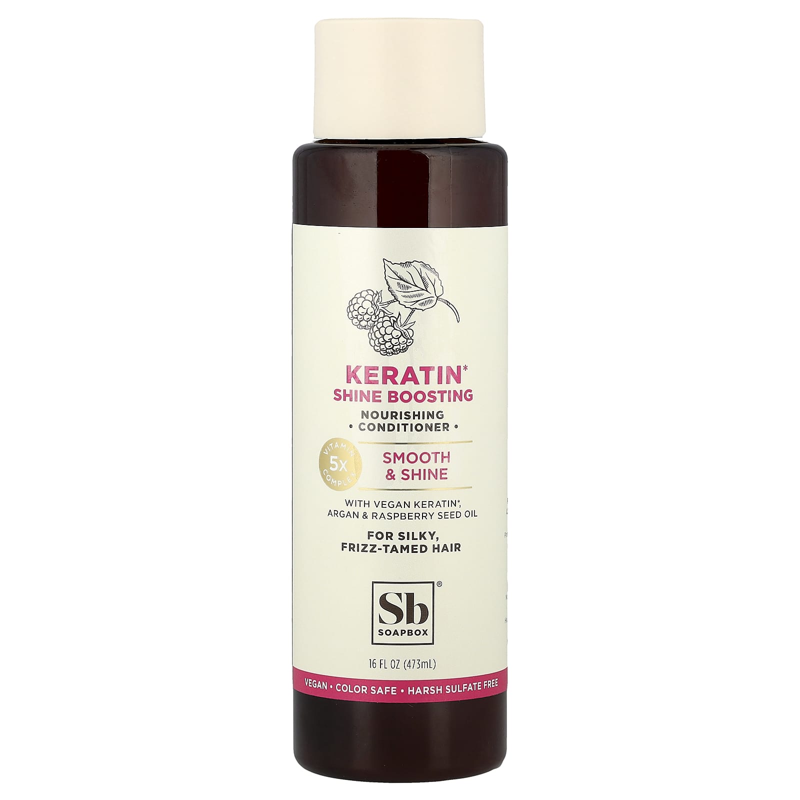 Soapbox, Nourishing Conditioner, Keratin Shine Boosting, For Silky, Frizz-Tamed Hair, 16 fl oz (473 ml) - Image 1