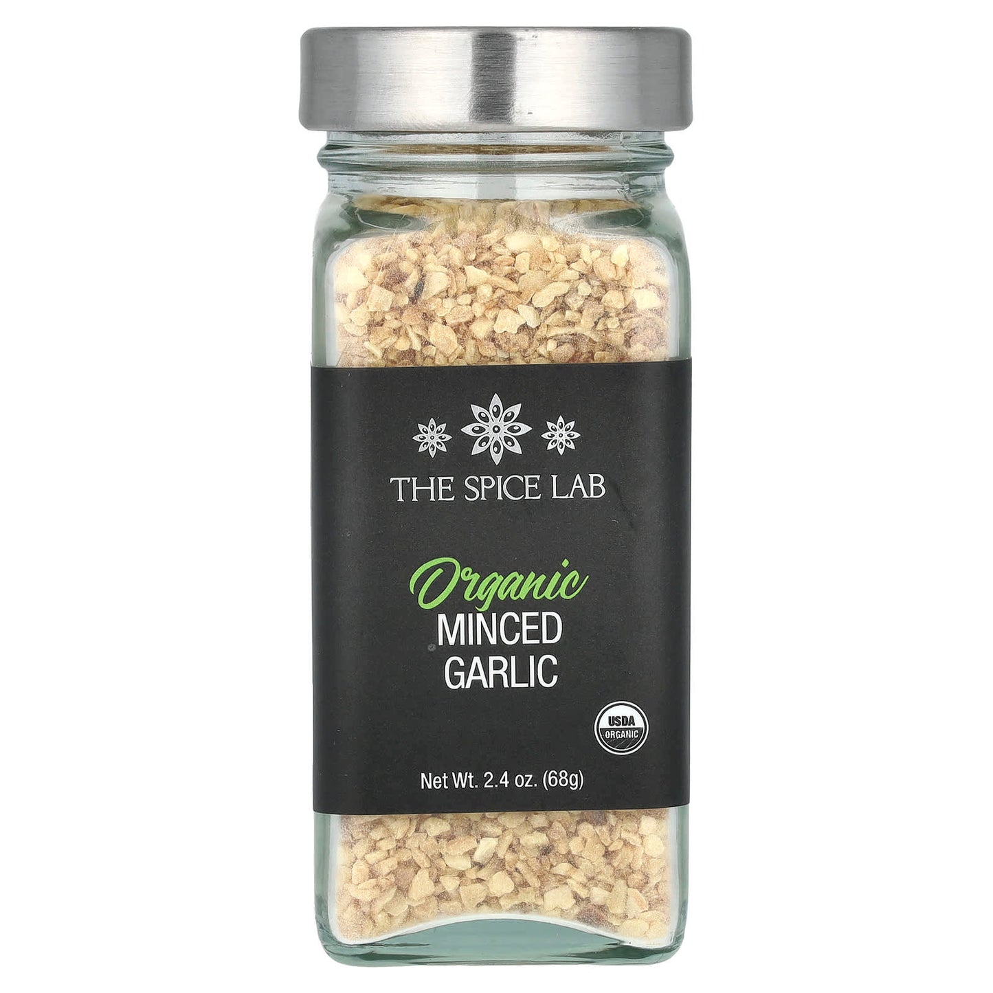 The Spice Lab, Organic Minced Garlic, 2.4 oz (68 g) - Image 1
