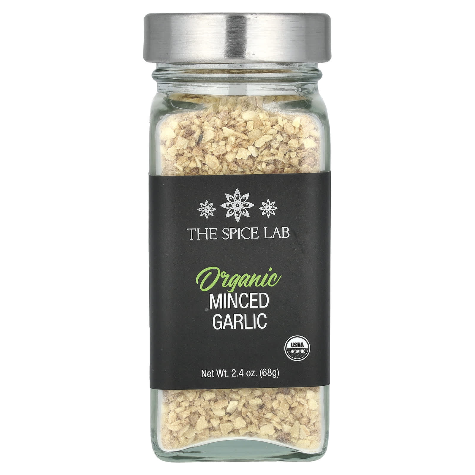 The Spice Lab, Organic Minced Garlic, 2.4 oz (68 g) - Image 1