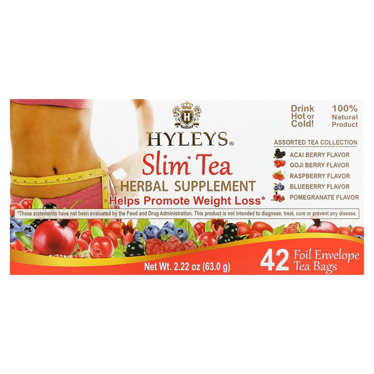 Hyleys Slim Tea Assorted Collections for Weight Loss - 42 Tea Bags - Image 1