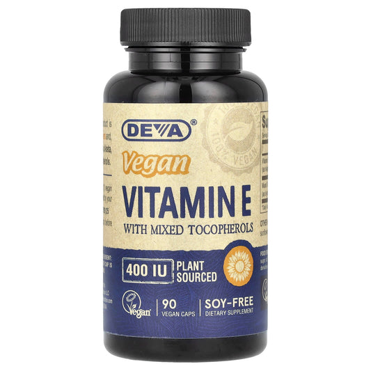 Vegan Vitamin E Dietary Supplement with Sunflower Oil - 400 IU, Non-GMO, Soy-Free - Image 1