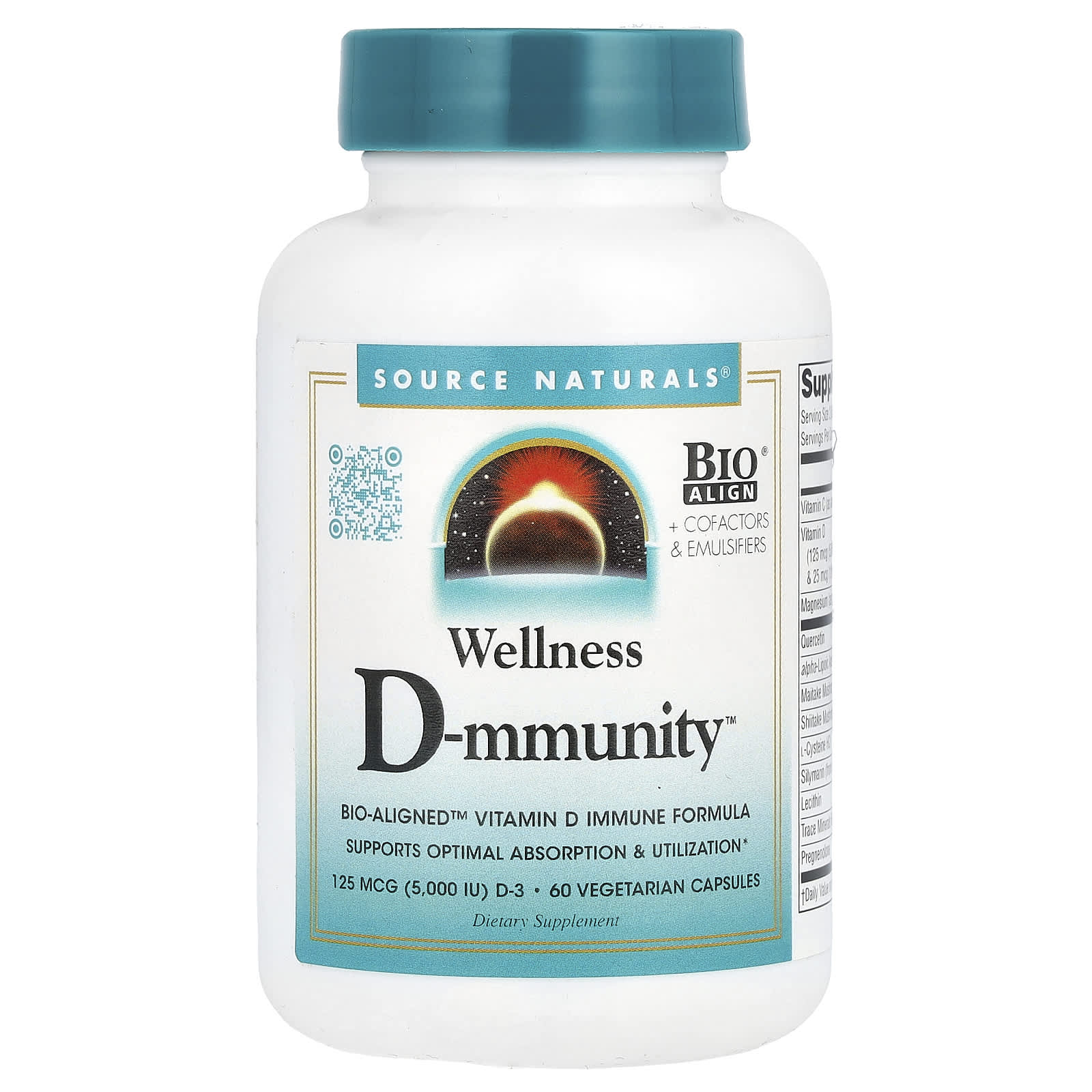 Source Naturals, Wellness D-mmunity™, 60 Vegetarian Capsules - Image 1