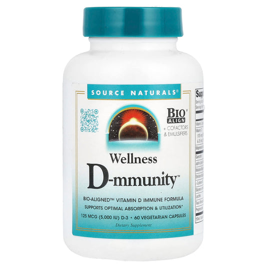 Source Naturals, Wellness D-mmunity™, 60 Vegetarian Capsules - Image 1