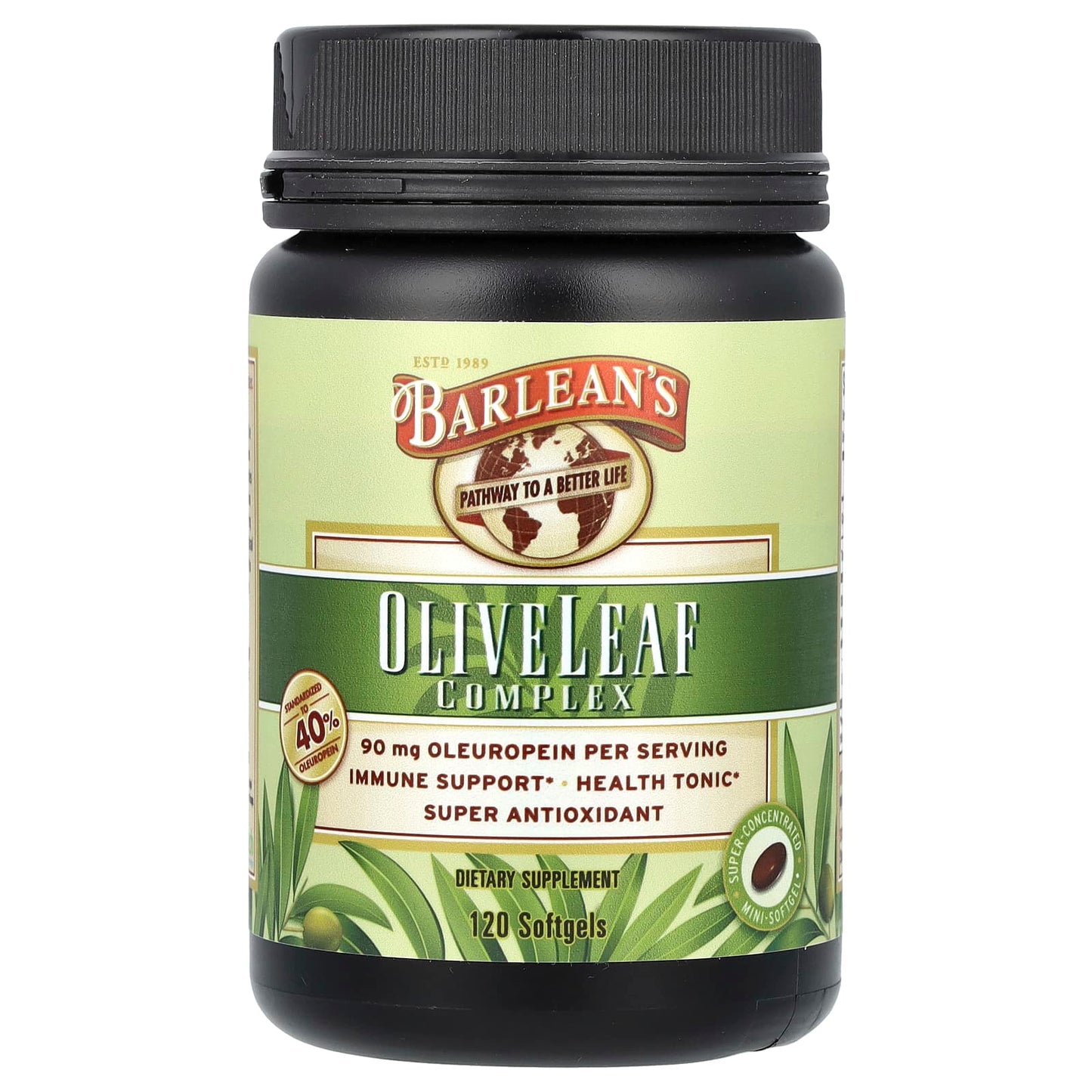 Olive Leaf Complex - 120 Softgels for Immune & Heart Health - Image 1