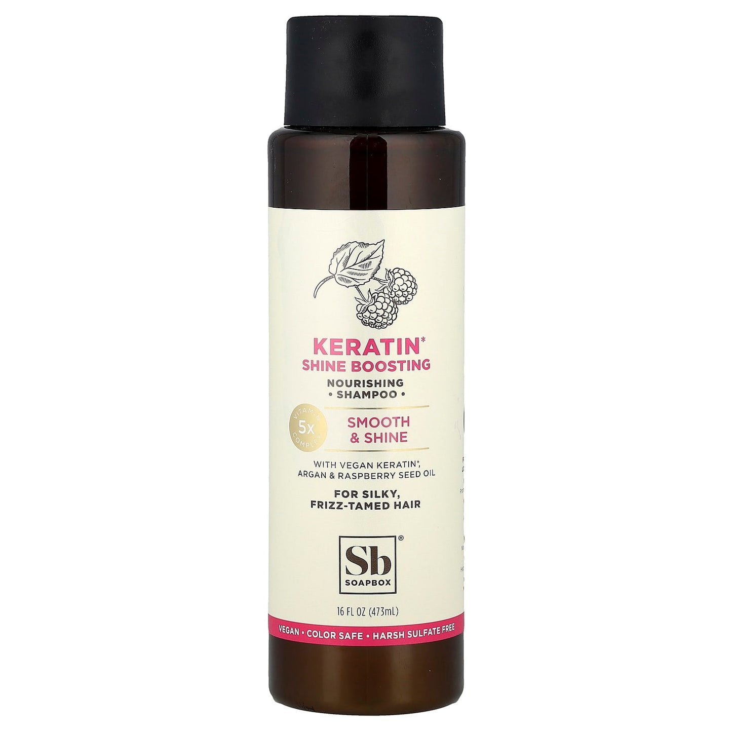 Soapbox, Nourishing Shampoo, Keratin Shine Boosting, For Silky, Frizz-Tamed Hair, 16 fl oz (473 ml) - Image 1