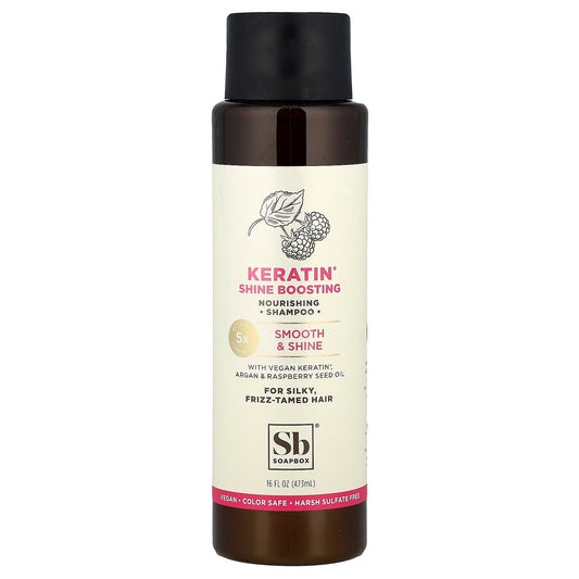 Soapbox, Nourishing Shampoo, Keratin Shine Boosting, For Silky, Frizz-Tamed Hair, 16 fl oz (473 ml) - Image 1